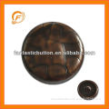 imitation leather look large plastic coat buttons